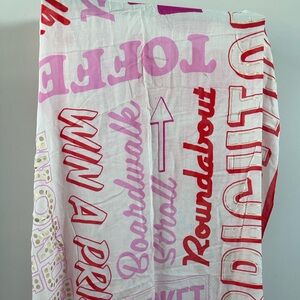 Kate Spade Brighton Beach Phrases Scarf- pre-owned
